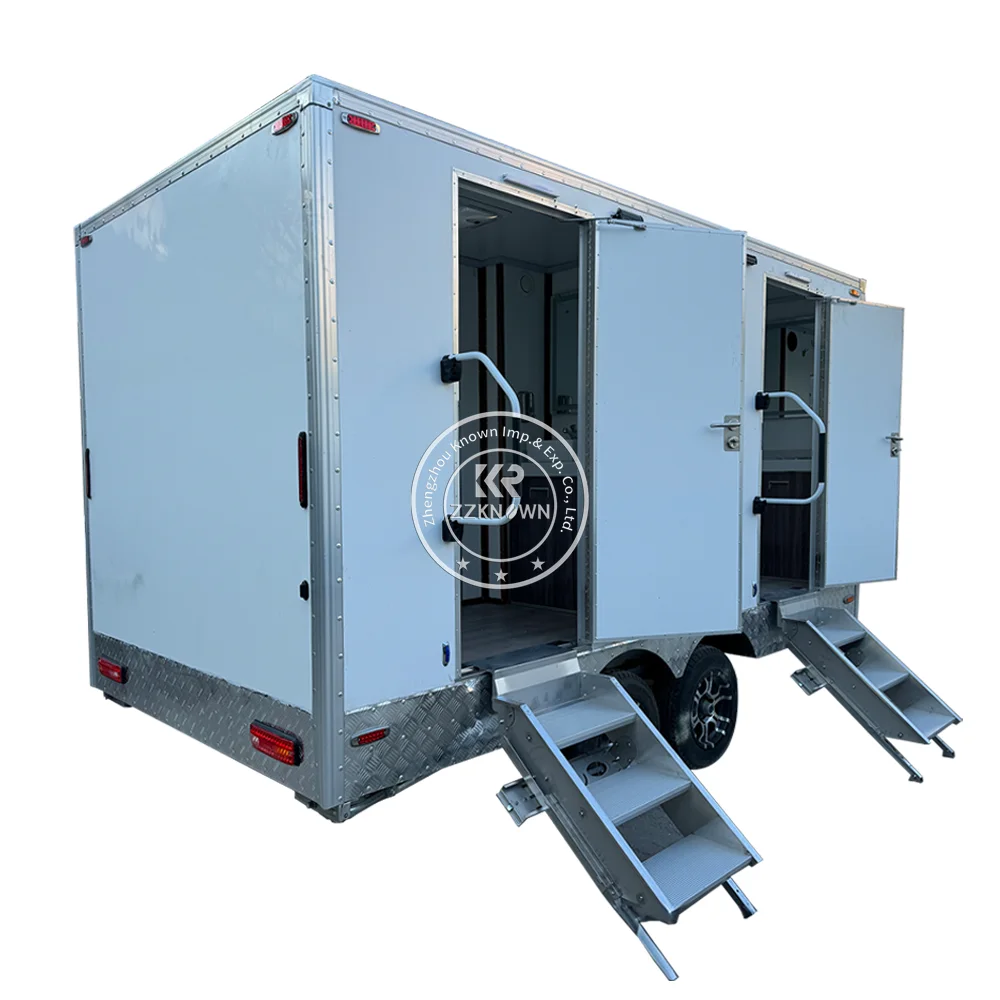Luxury Ultimate Toilet Trailer Portable Bathroom Restroom Trailers Portable Travel Shower Public Toilets