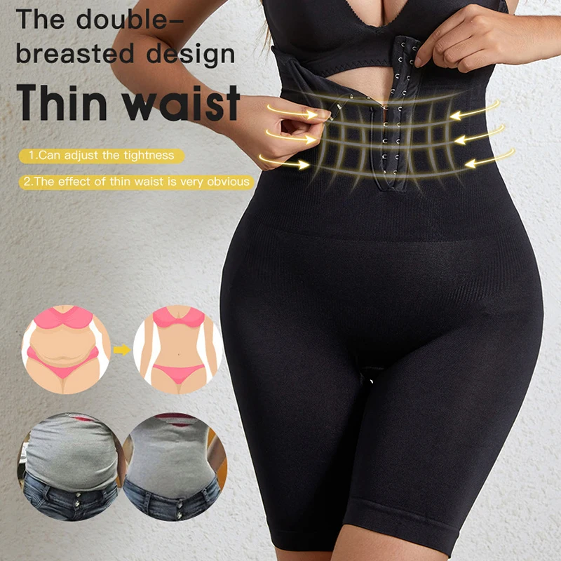 High Waist Flat Belly Belt Stretch Shapewear Body Shaper Women Control Waist Trainer Slimming Panties Modeling Straps Underwear image 2