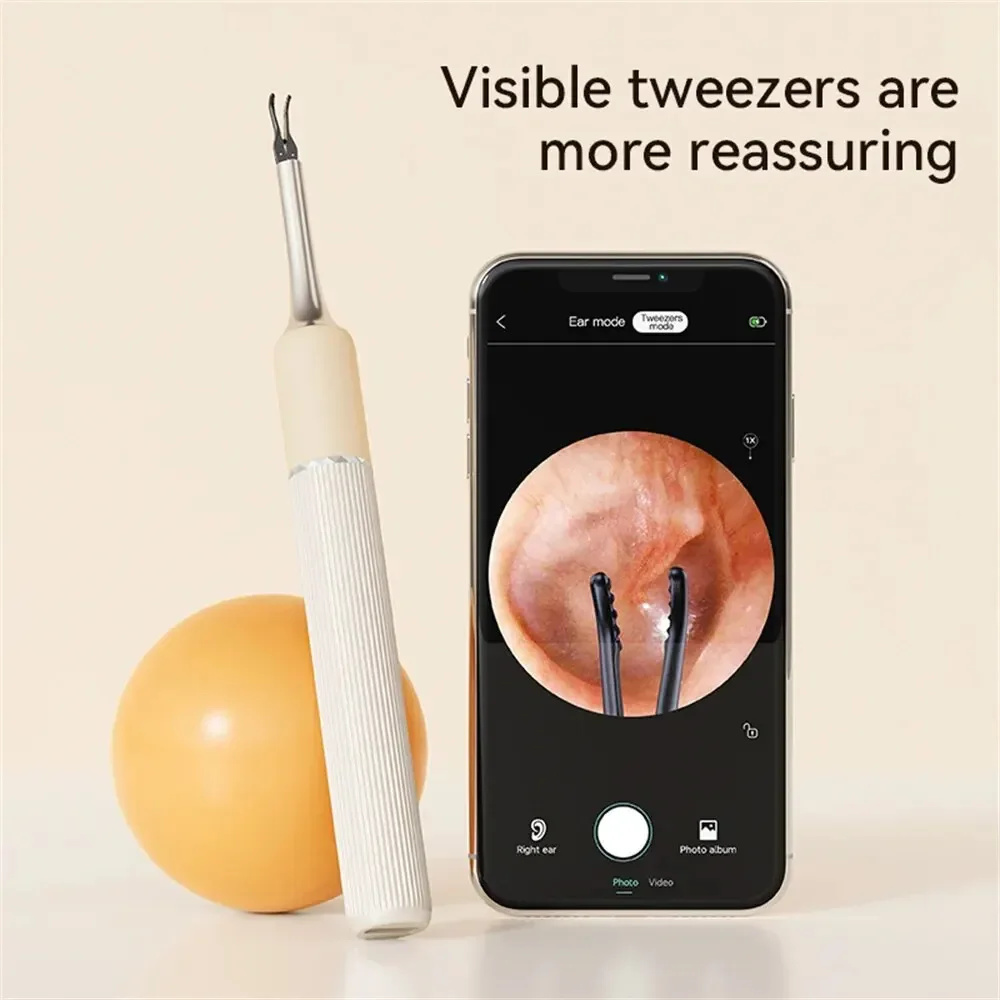 Xiaomi Intelligent Visual Ear Sampling Forceps Ear Wax Cleaner Remover Endoscope Wireless Ear Sampler Tools 8MP HD Pixels Camera