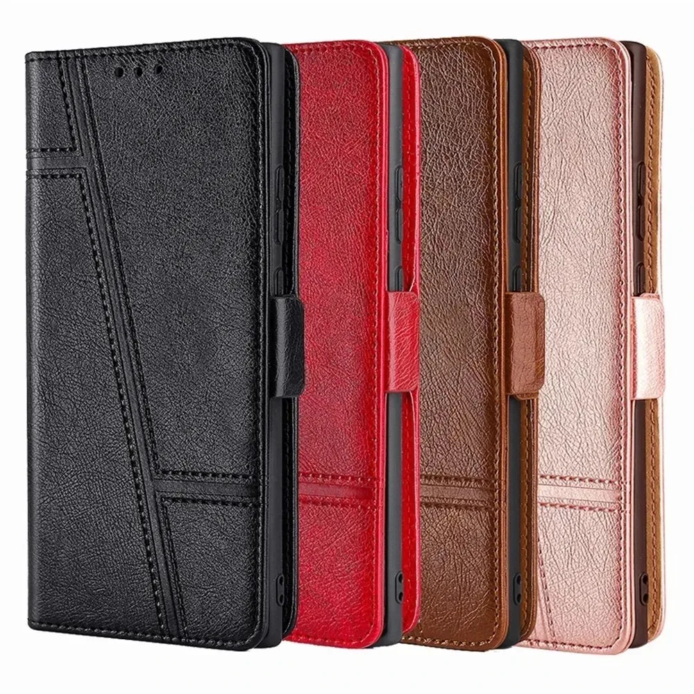 Leather Wallet Case For Sharp Aquos Sense6S 4 3 Lite Basic Aquos Ep3 DX R6 R3 R2 R5G S2 Zero 2 Pro Plus 4G 5G Flip PHone Cover