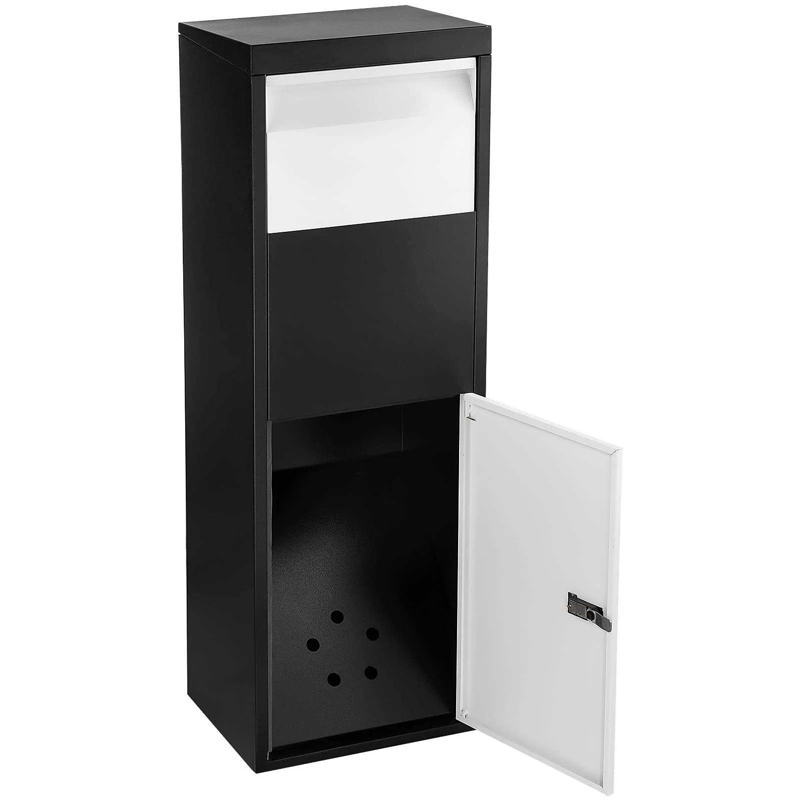 Outdoor mailbox parcel delivery box stainless steel lockable PO box base delivery  through door delivery box