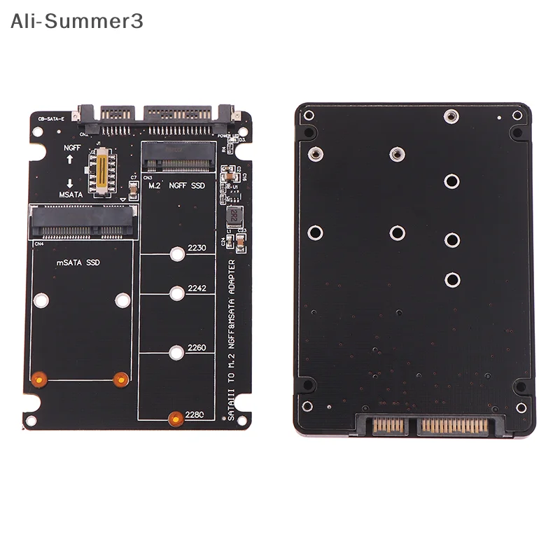 SATA 60Gbps To M2 NGFF SATA SSD MSATA SSD Adapter MSATA To SATA M.2 NGFF To SATA  Disk Adapter Board