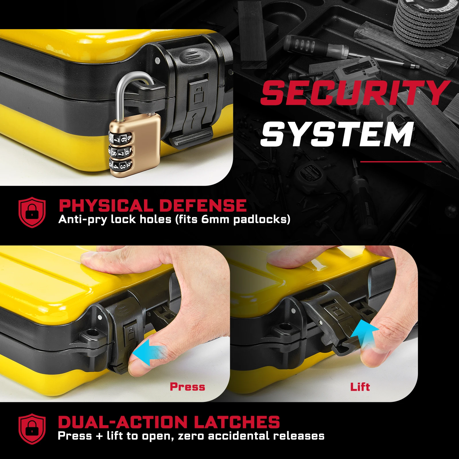 Geinxurn 38Pcs Tools Set Packaged with Water Pump Plier,Screwdriver Bit,mini ratchcting wrech and Tape Measure for Home Repairs