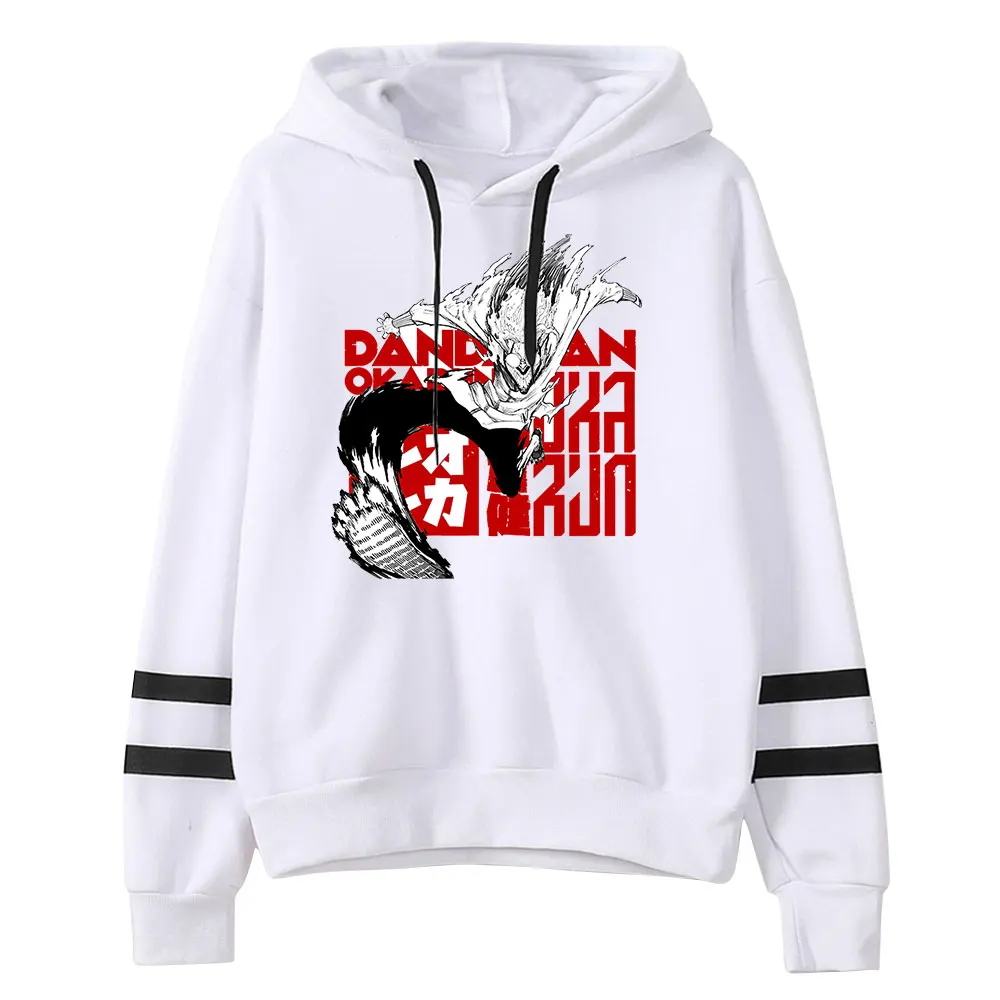 Dandadan Anime Hoodie Pocketless Parallel Bars Sleeve Streetwear Women Men Hooded Sweatshirt Harajuku Clothes