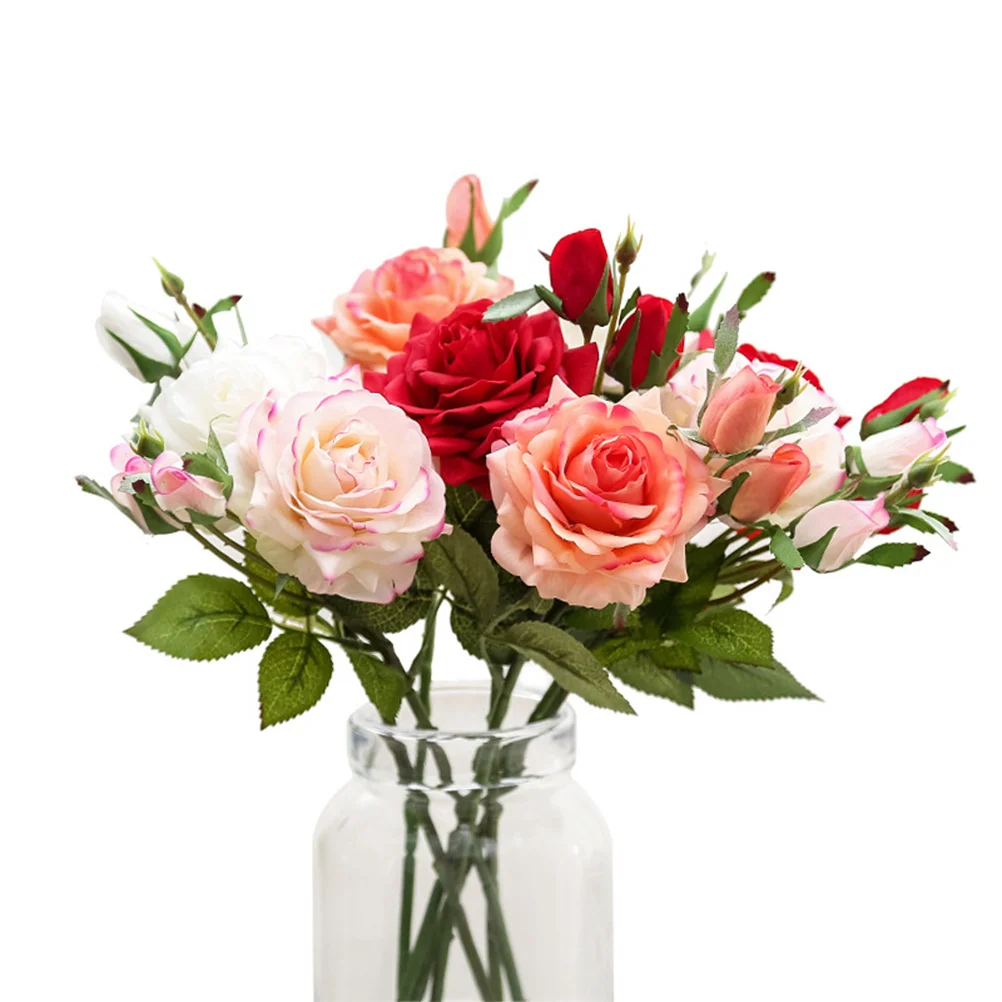 

Wedding Decorations Artificial Flowers for Home Faux Florals Simulation Rose Fake