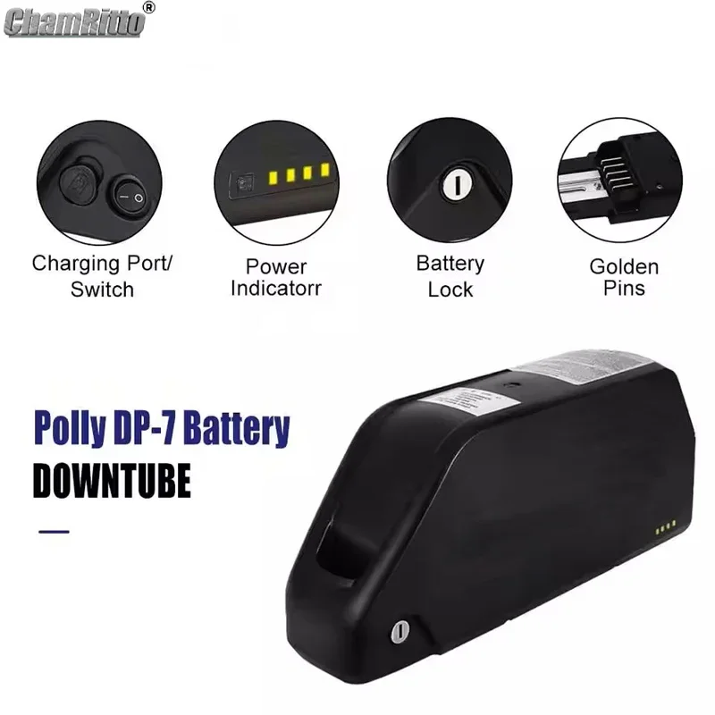 

36V Hailong Electric bike 48v 52v 60v 72v 25ah 30 40ah 50ah 60ah 2000w Battery Down tube Baterie 72V 3000W 21700 Lithium Battery