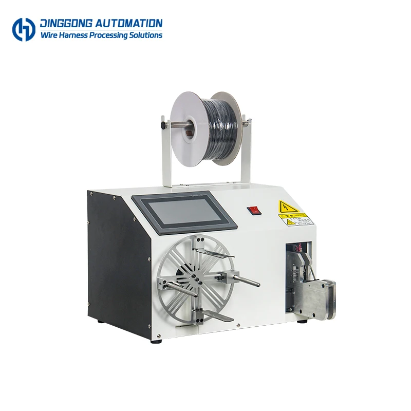 Semi Automatic Wire Measuring Cutting Cable Tie Machine With Meter Counter Coil Winding Spool Binding Nylon Cable Tying Machine