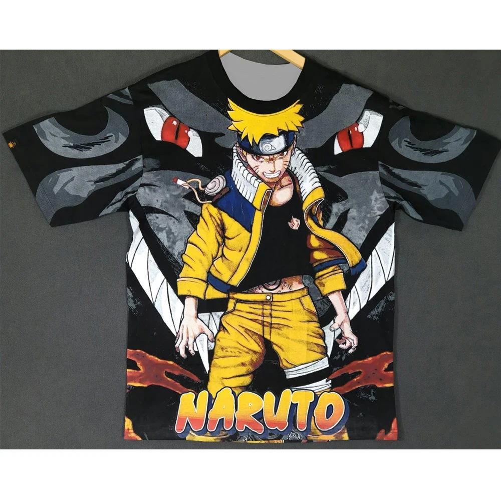 Naruto Shippuden Anime AOP Double Sided Vintage Modern Adult Kids Casual T-Shirt Family Summer Breathable Quick-drying T-Shirt 1