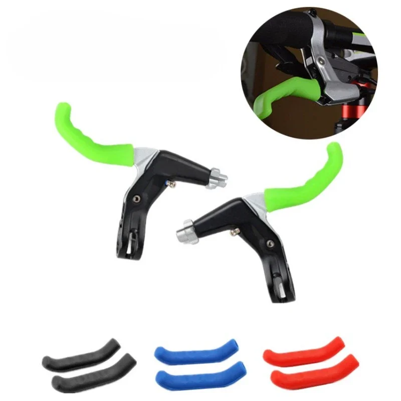 AliExpress NONE 2pcs Bicycle Brake Handle Cover Silicone Sleeve MTB Road Bike Brake Lever Protector Covers Mountain Bike Brakes Accessories