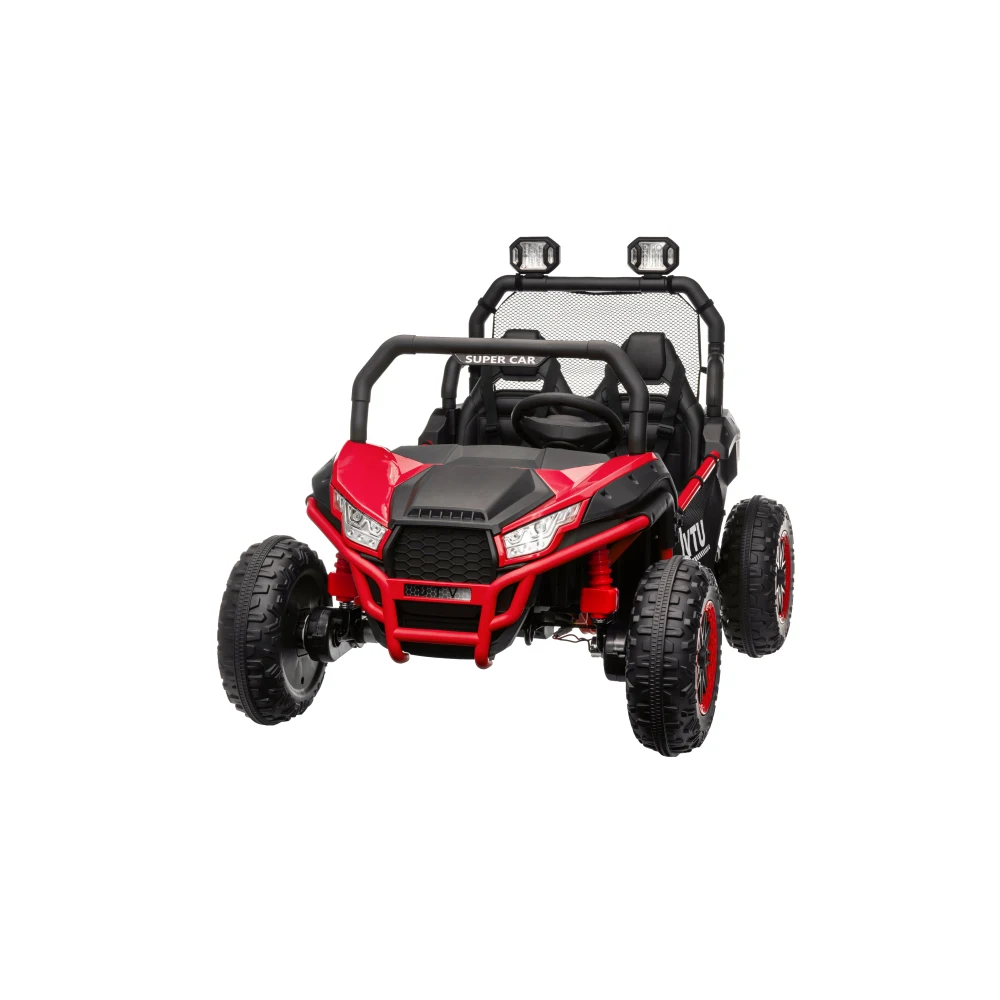 ของเล่นขี่ RC 24V, UTV ออฟโรดไฟฟ้ากรอบโลหะ, ที่นั่ง XL 2 ที่นั่ง, 4x200W พร้อม Bluetooth รถยนต์ไฟฟ้าสําหรับเด็ก