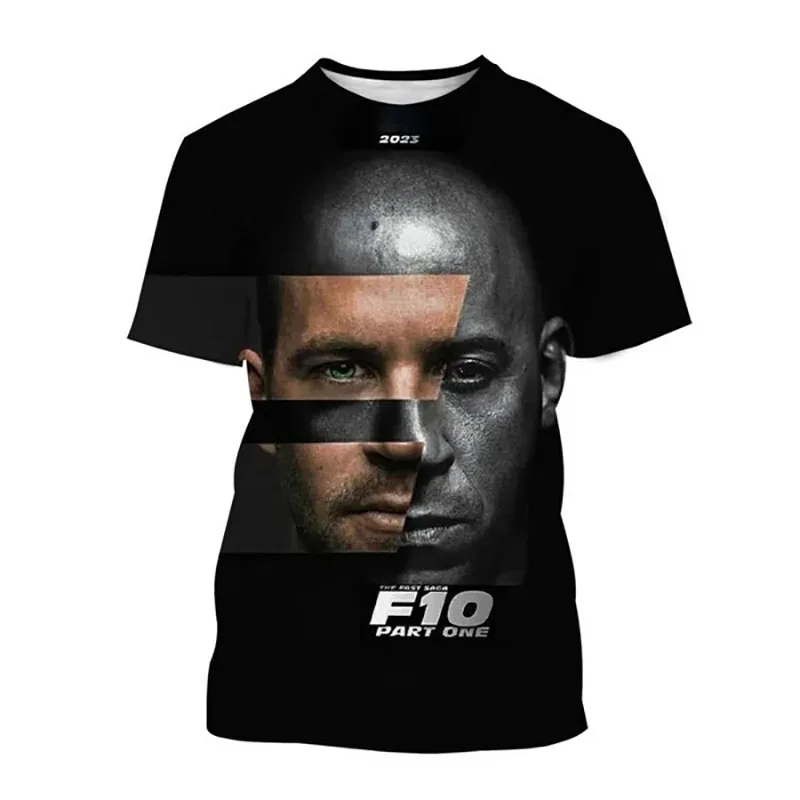 Latest Fast and Furious T-Shirts 3D Print Summer Men Woman Short Sleeve T Shirt Hip-hop Oversized Harajuku Top Tees Kid Clothing