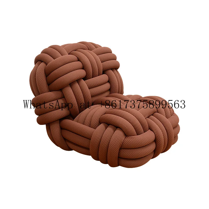 Woven Chair Single Sofa Designer Wound Python Living Room Knitted Cloth Recliner