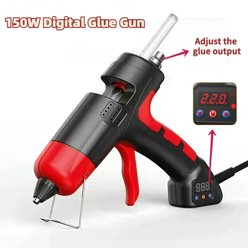 

Mini Hot Silicone Gun Temperature Control Adjustable Glue Output Small Hot Glue Gun 7mm Children's Handmade crafts DIY Tools