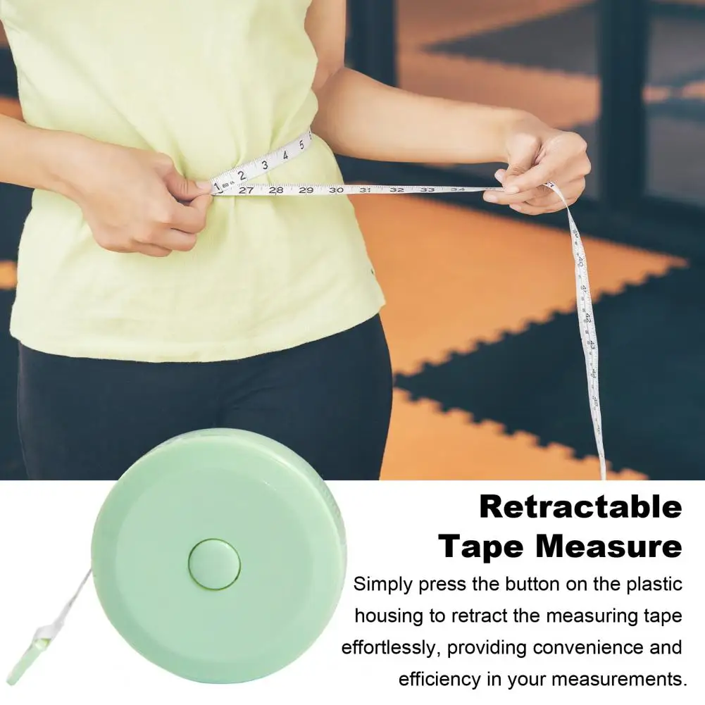 2M Mini Soft Tape Measure Retractable Double Scale Portable Sewing Tailor Fabric Cloth Weight Loss Body Measuring Tape