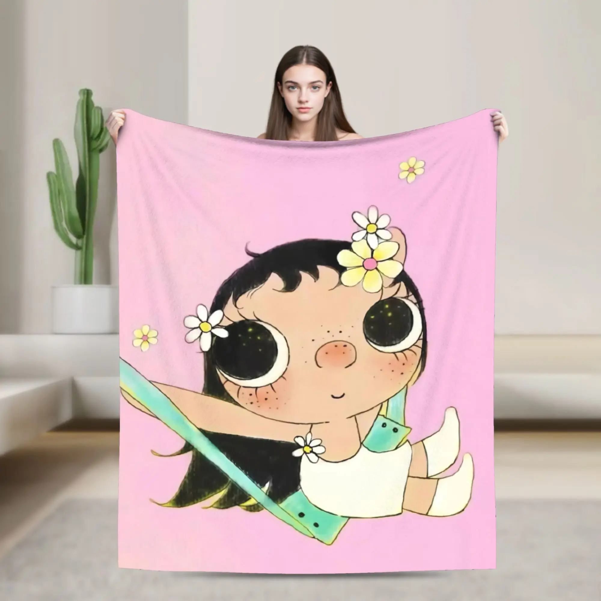 YUY Swing Blankets Fleece Summer Air Conditioning Xiaoyu  Multi-function Lightweight Throw Blanket for Sofa Car Quilt