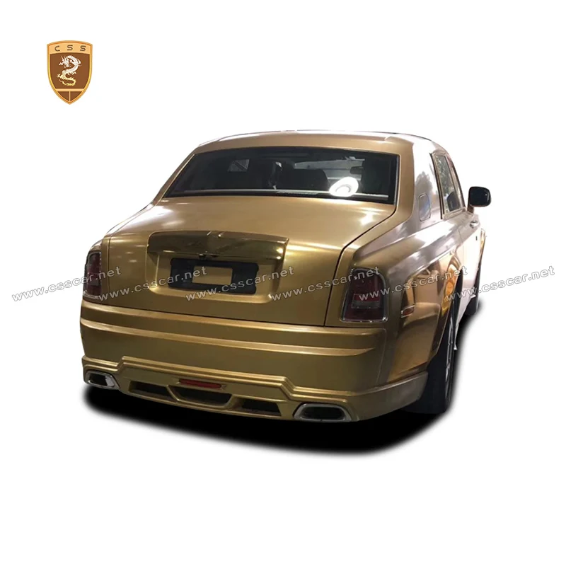 WD Style Car Front Rear Bumper Guard For Rolls-Royce Phantom 2004-2012 FRP Material Side Skirt Splitter Diffuser Bumper Body kit