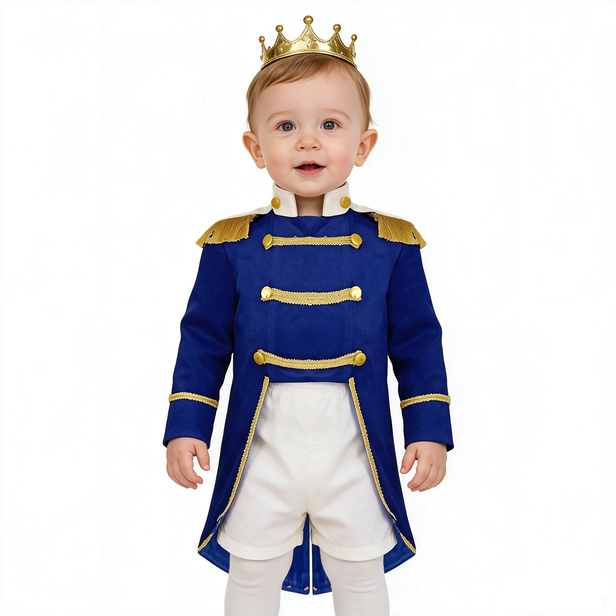 Disfraz de Príncipe Rey Caballero para Niños, Halloween, Manga Larga, Flecos Dorados, Chaqueta de Terciopelo, Fiesta Temática, Ropa de Juego de Rol de la Corte Real