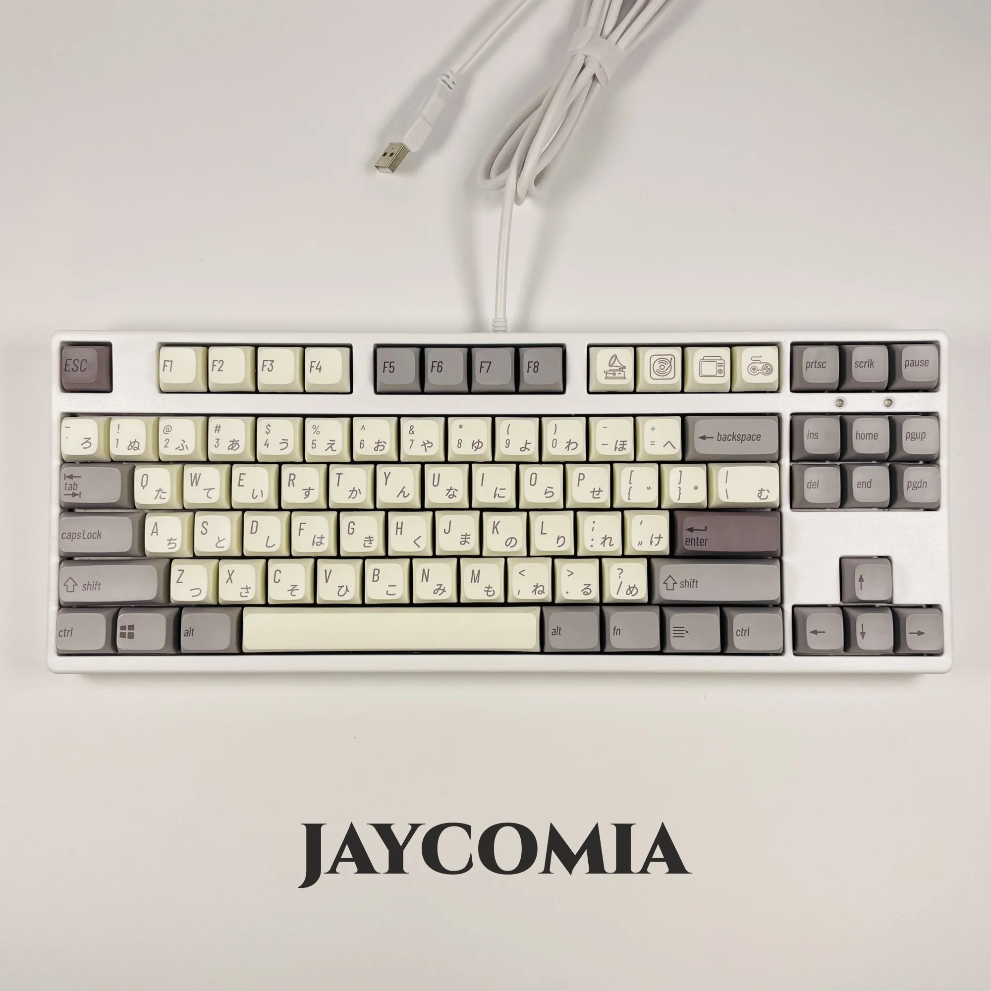 133 tasten Retro Japanischen Tastenkappen PBT XDA Profil Dye Sub Minimalistischen Weiß Keycap Für Gaming Mechanische Tastatur Custom DIY Schlüssel