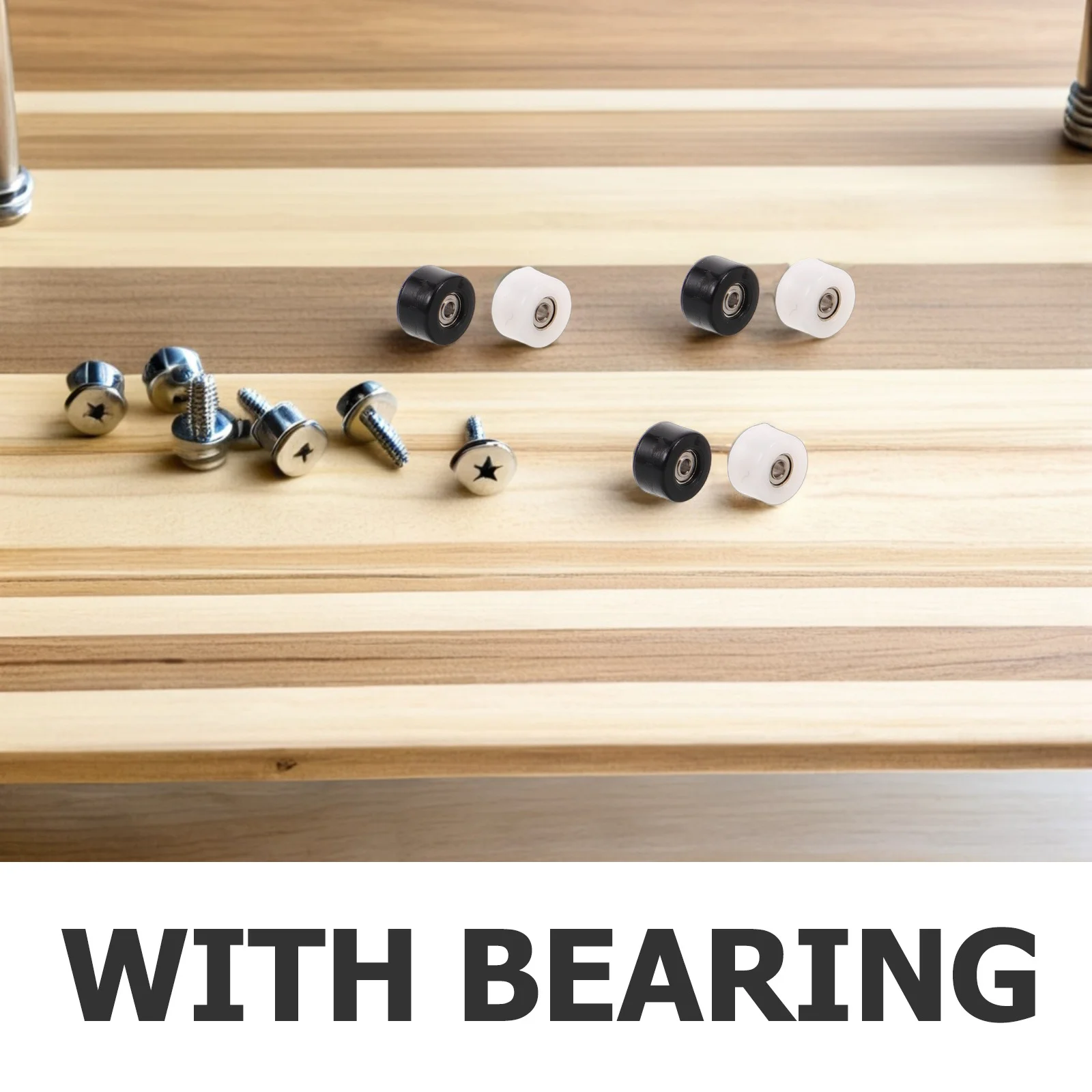 Ruote in metallo da 8 pezzi con cuscinetti per skateboard con le dita, flusso migliorato e precisione, potenziatore delle abilità creative per principianti