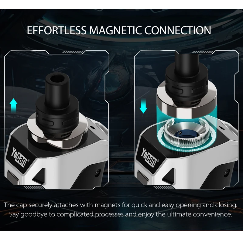 الأصلي YOCAN Cylo المرذاذ 1300mAh بطارية الجهد المتغير 2 فولت-4.2 فولت 510 الموضوع C4-DE زائد السيراميك لفائف التدفئة vape E-Cig #4