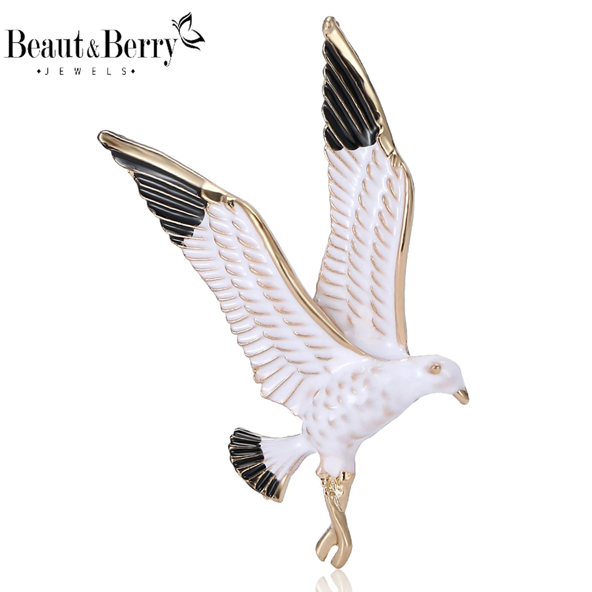 

Beaut&Berry Crystal Hummingbird Brooches for Women Unisex Animal Pins Casual Party Accessories New Year Gifts Friends Decoration