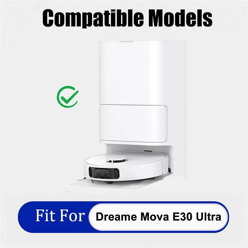 

HRBAJ-для Dreame Mova E30 Ultra робот-пылесос, комплект запасных частей, основная боковая щетка, фильтр Hepa, швабра, тканевые мешки для пыли