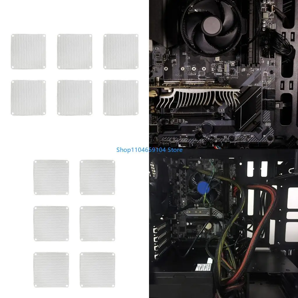 

14x14cm PVC Dust Prevention Cover PC Case Fan Dust Filter for Electronics Vents