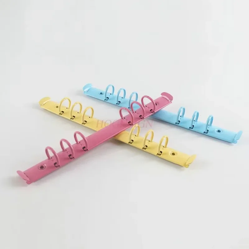 Clip per fori hardware color caramello, clip per fori colorati, clip per fogli sciolti, clip in metallo per notebook, clip per cancelleria