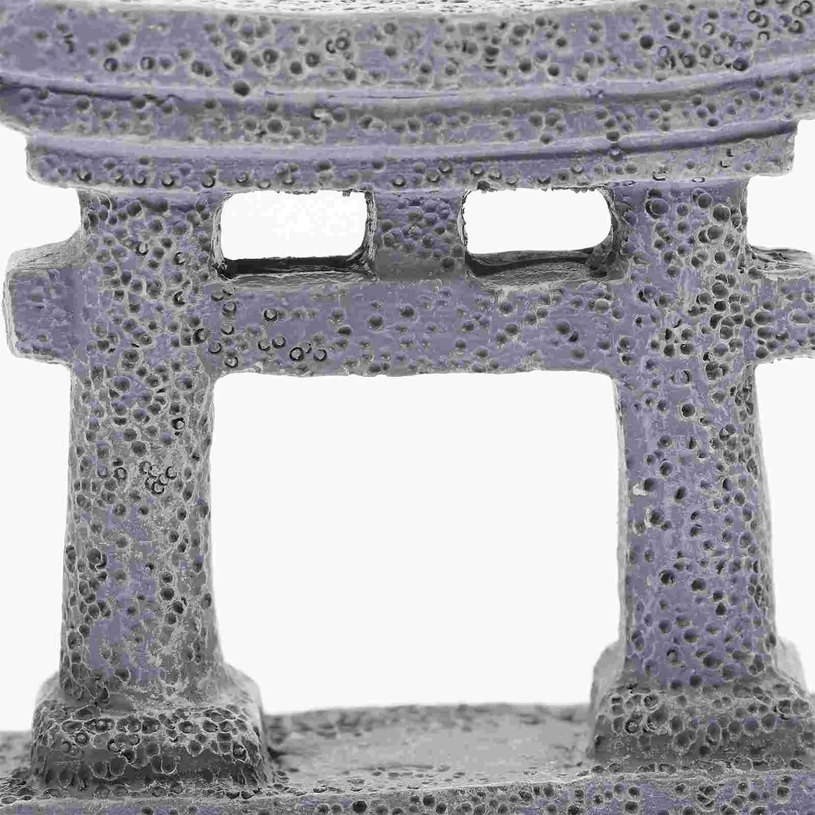 Accesorios de puerta Torii, juguetes de decoración, linternas chinas, acuario, decoración de casa de resina en miniatura