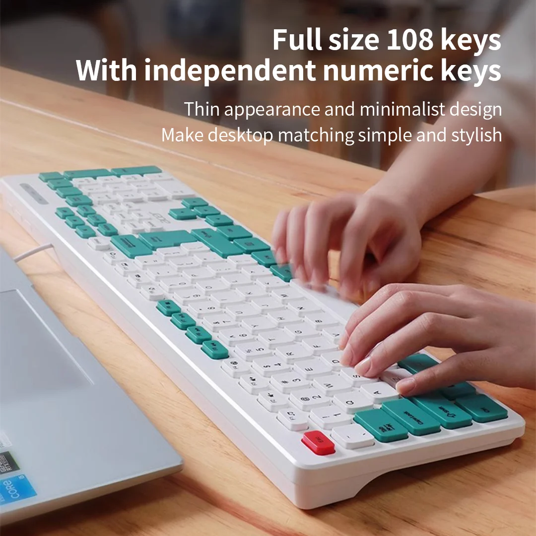 

Acer 2.4G Wireless Keyboard OAK920 Ergonomics Light Tone Button Office USB for Desktop Computer Laptop PC