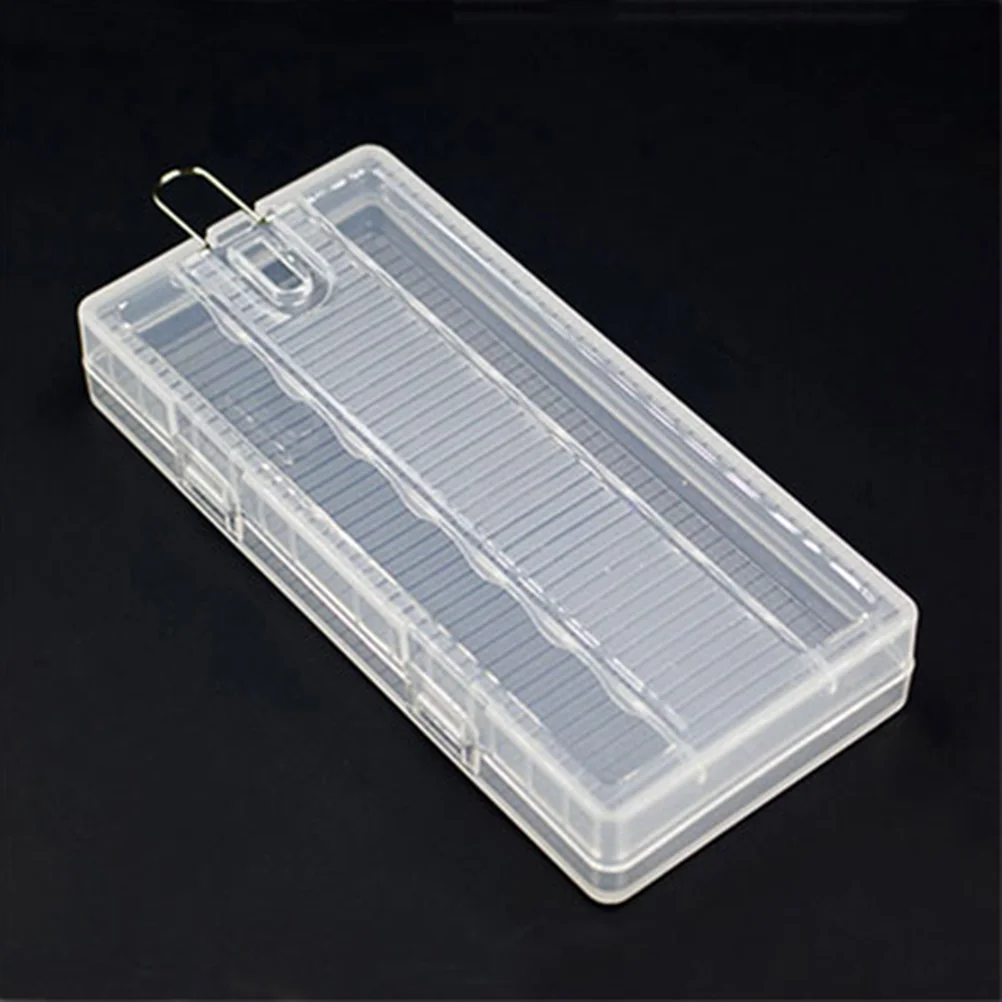 

Portable Storage Case PP Plastic Material Transparent Holder Box For AA With Non Grooves Design