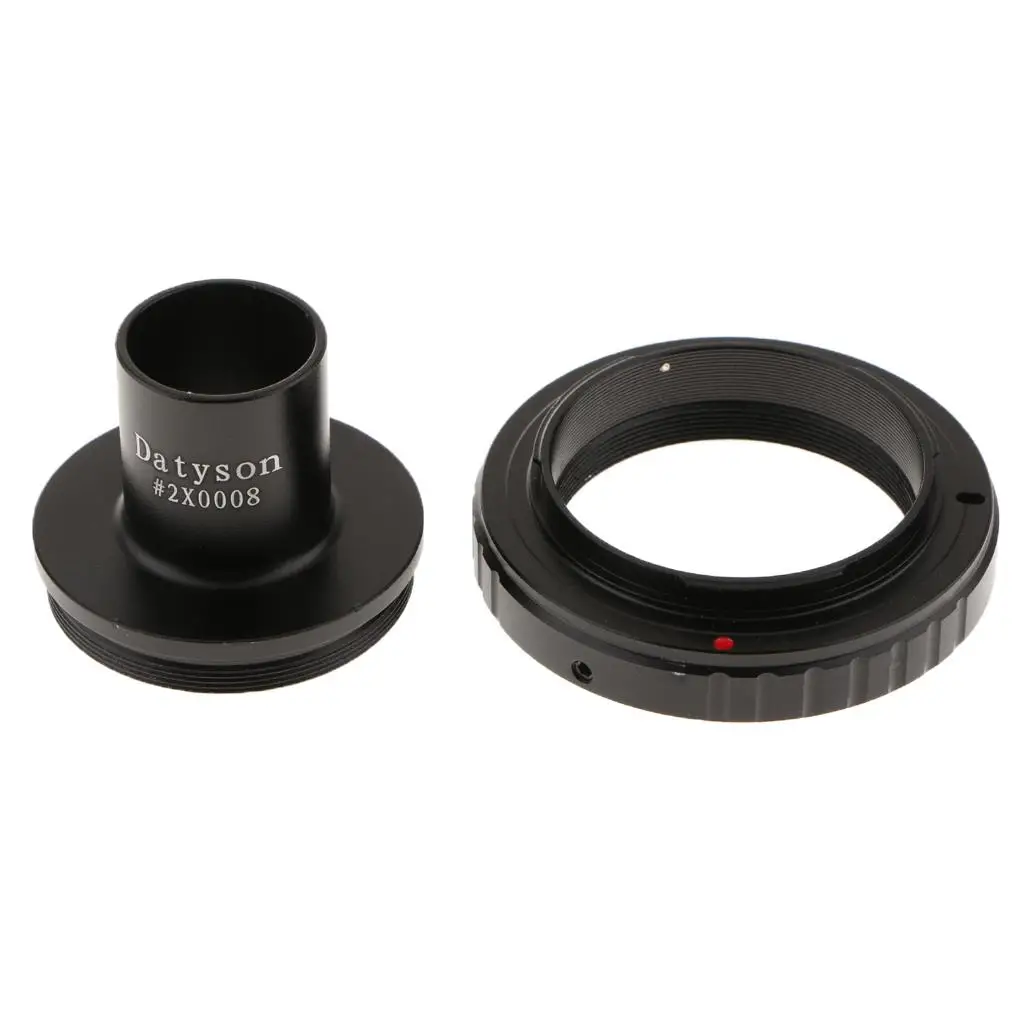 T Ring Lens Adapter for Microscope 0.91 Inch Mount All Metal Camera Converter Ring for Olympus E-600 E-620