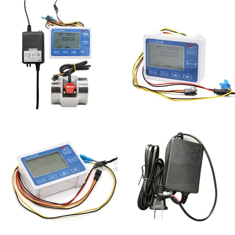 SEA Dijiang ZJ-LCD-M Water Flow Meter Controller DN50-S Stainless Steel Turbine Flow Sensor with Digital Display Rate