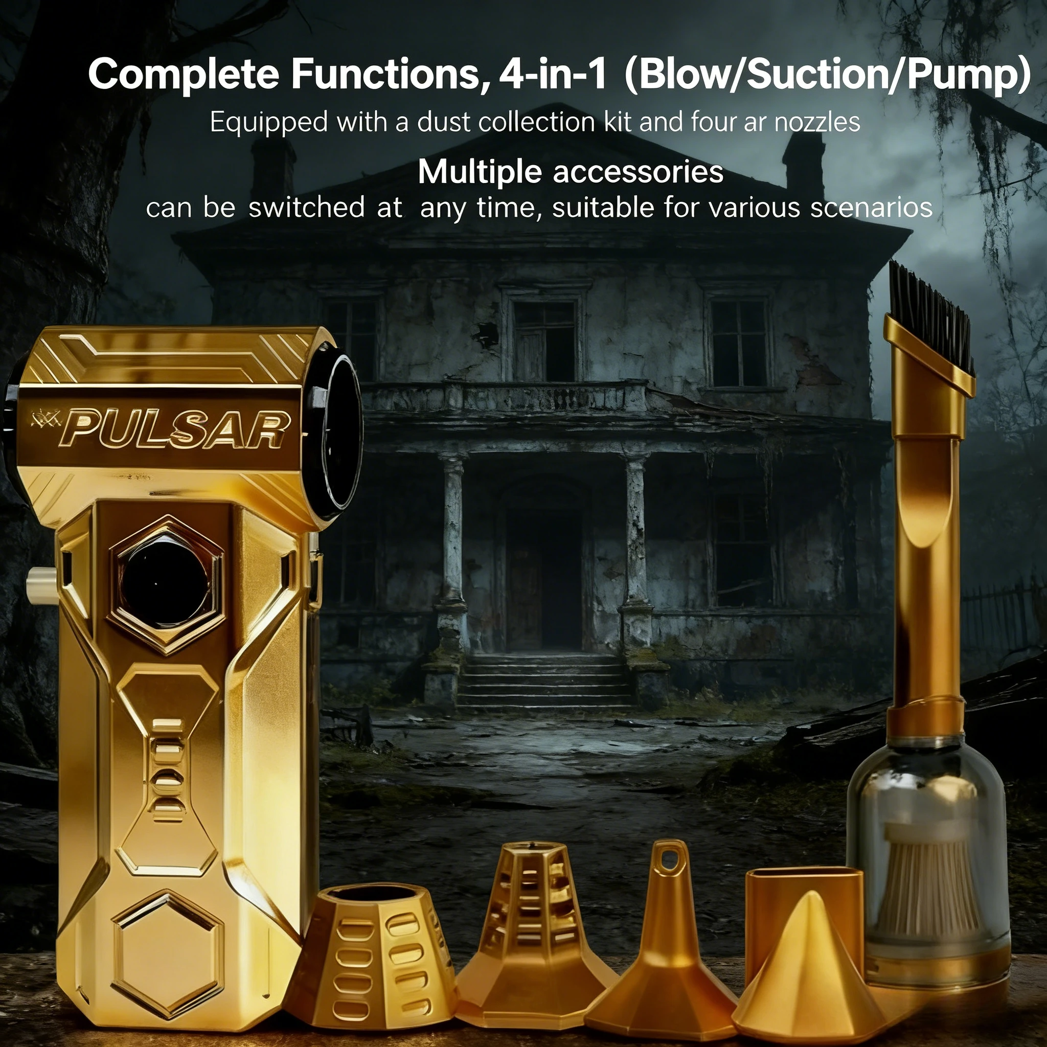 

X11 990000RPM CycloneClean | Car-Specific Compressed Air Dust Remover with Power Display