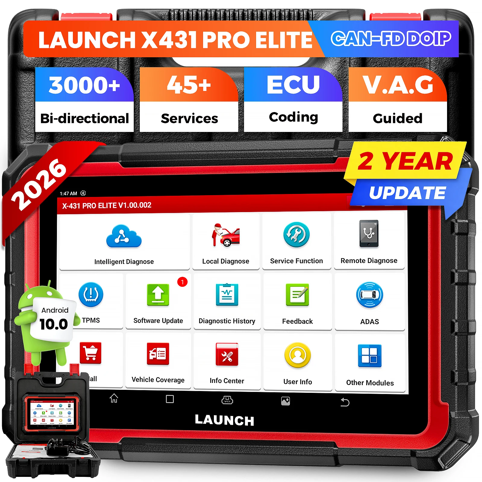 Launch X431 Pro Elite - LAUNCH X431 PRO ELITE 8' inch