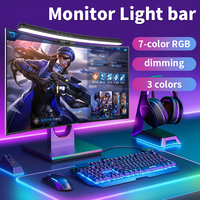 Curved Rgb LED Screen Light Bar Laptops Computer Monitor Hanging Lamp Backlight Stepless Dimming Gaming Gamer Office Lighting