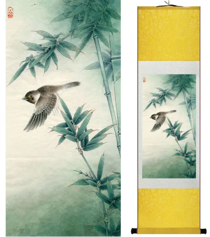 Top quality Birds and Flower   painting Chinese wash painting home decoration painting Chinese traditional art panting  No.32315