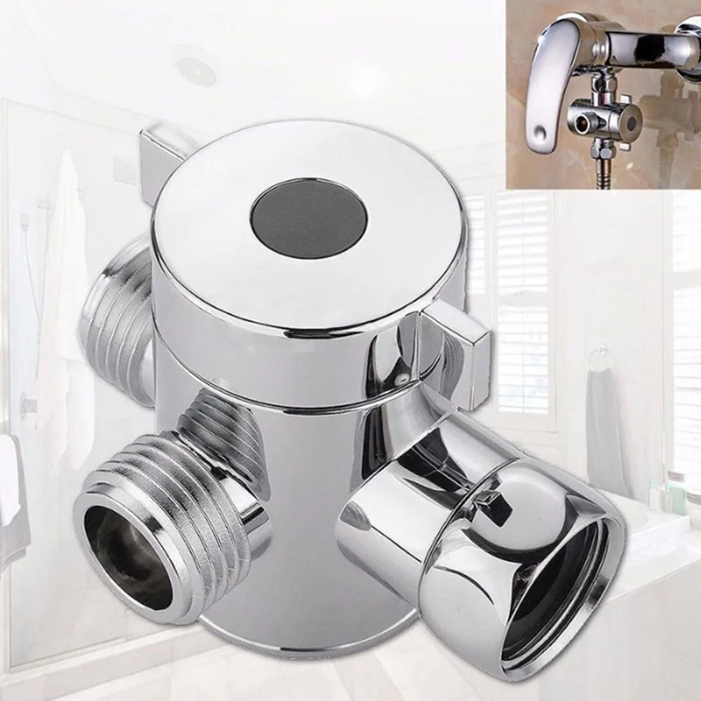 1/2 Inch Three Way Connector T-adapter Shower Head Diverter Valve Toilet Bathroom Switch Sanitary Outlet Water Distributor