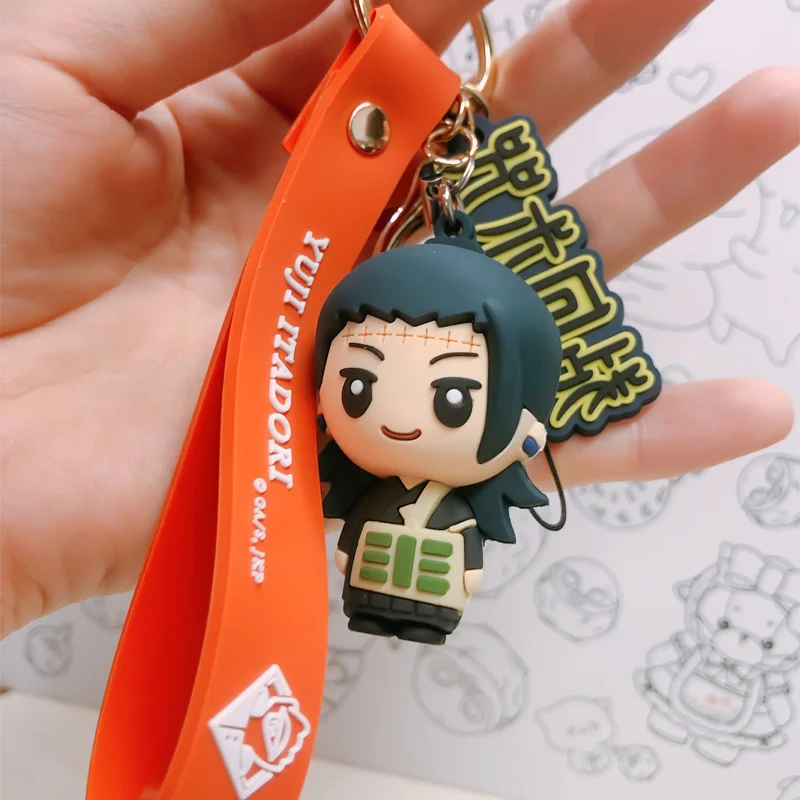 Llavero oficial Jujutsu Kaisen versión Q, caja ciega, mochila registrada por Anime, colgante, decoración, regalo de Halloween