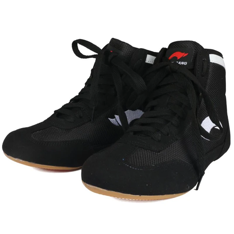 Mulheres homens botas de boxe sapatos de luta engrenagem tênis de combate equipamentos de ginástica treinamento botas de luta plus size 35-46