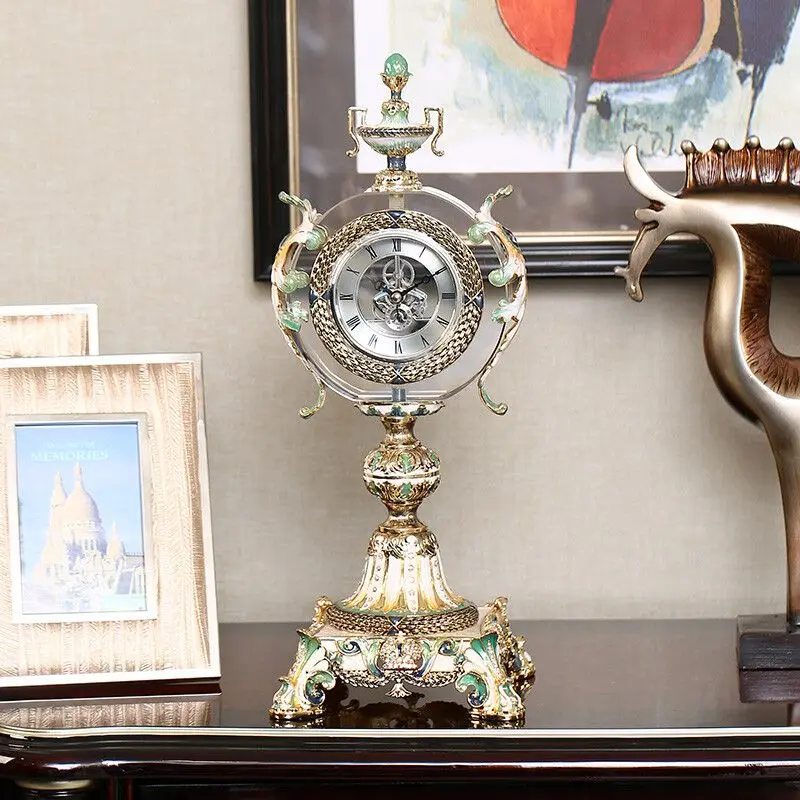 

Living room bedroom desktop clock ornament large silent desk clock individuality and creativity