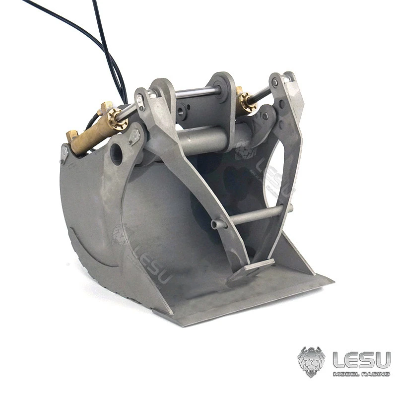 Metall-Greifkorb für 1/14 LESU RC Hydraulikbagger Et30H Aoue Et26 Outdoor-Spielzeug TH19605 LKW DIY Zubehör Spielzeug – Detail 5