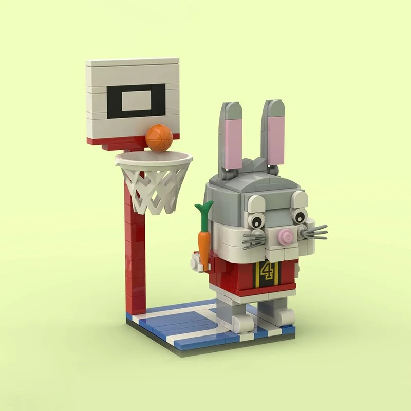 175 قطعة MOC البق الأرنب الرياضة طبعة Brickheadzed نموذج ألعاب مكعبات البناء العمارة لتقوم بها بنفسك فكرة الطوب هدية الكريسماس للأطفال #2