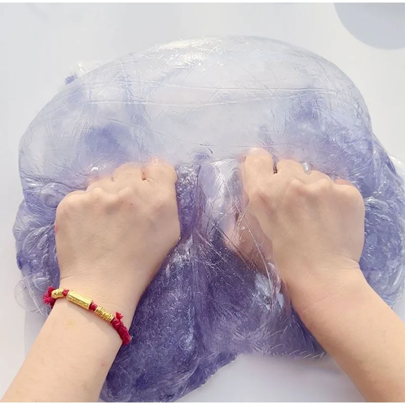 300ML Lodo de Cristal Transparente Simulado con Mucosidad de Agua, Espuma Descompresiva, Agua Falsa Transparente con Sab