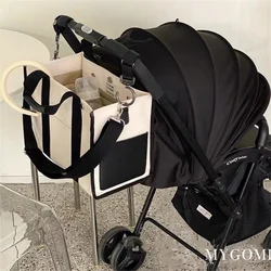 Bolsa de maternidad para pañales, bolso de hombro para cochecito, bolso de mano de gran capacidad para mamá, organizador de cosas para bebé, envío gratis