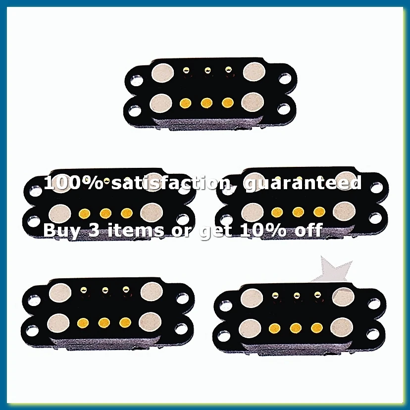 5Pair Magnetic Pogo Pin Connector 3Pin Pogopin Male Female 2.54 MM Spring Loaded Magnet Connector Power Socket