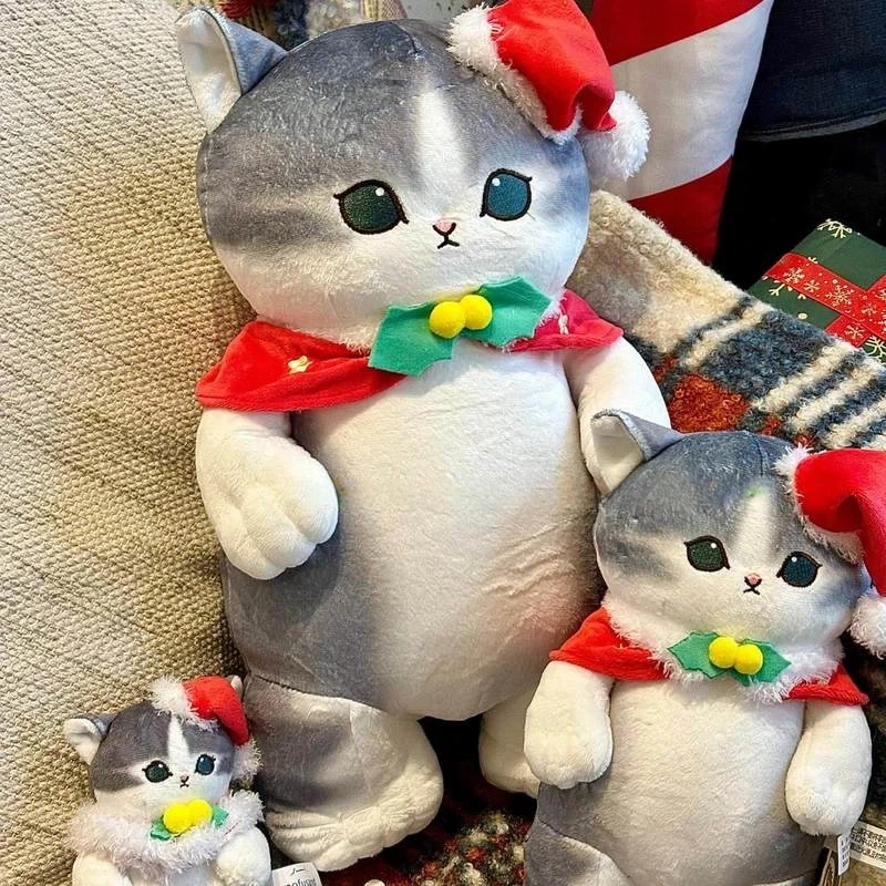 

New In Stock Christmas Limited Edition Mofusand Snowman Cloak Gingerbread Man Costume Accessory Doll Plush Toy Birthday Gift