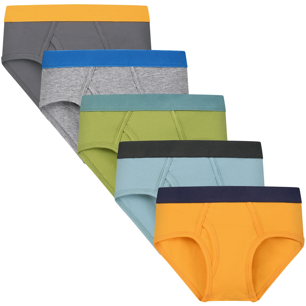 Boys solid color underwear 5 pairs