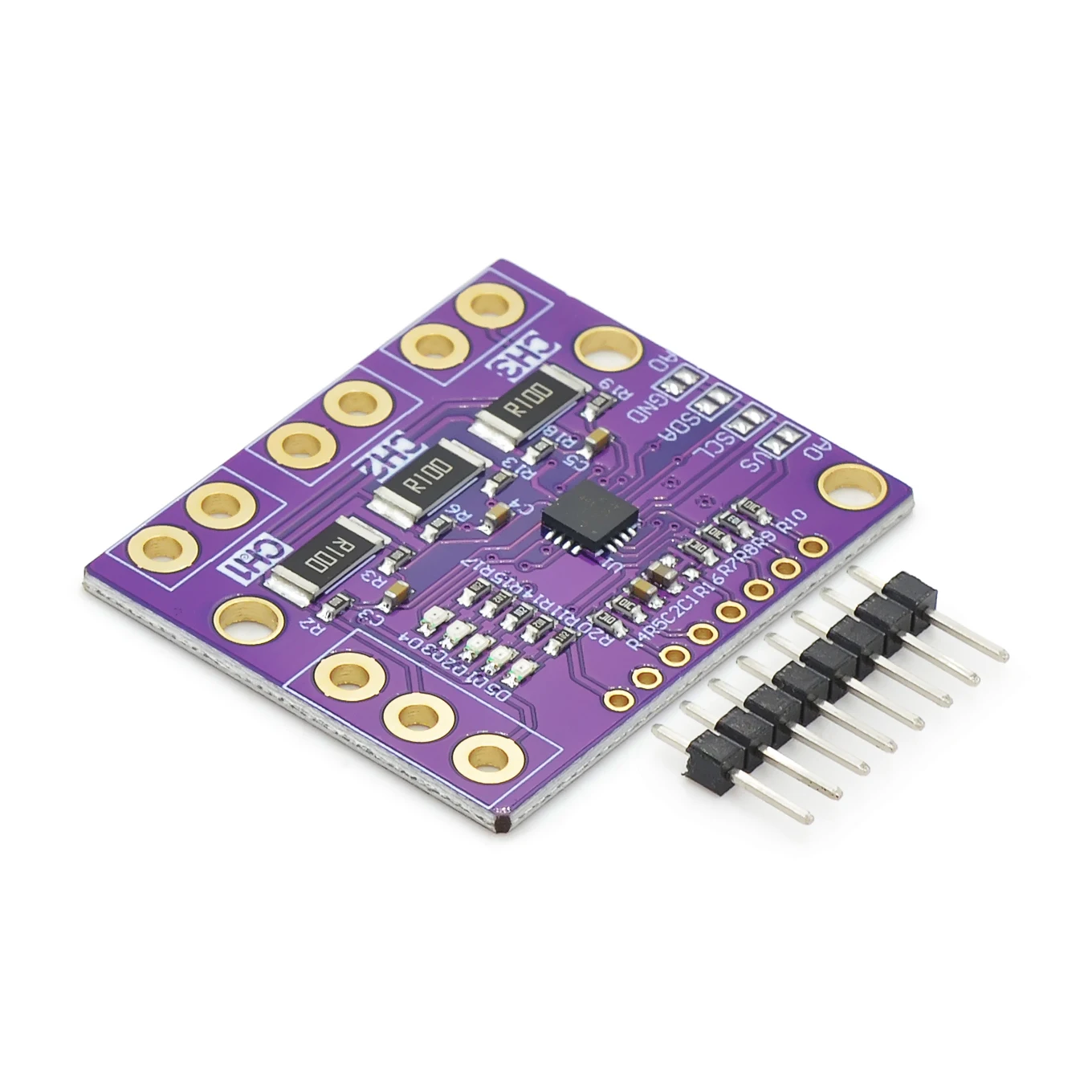 INA3221 Triple-Channel Shunt Current Power Supply Voltage Monitor Sensor Board Module Replace INA219 With Pins I2C SMBUS INA3221