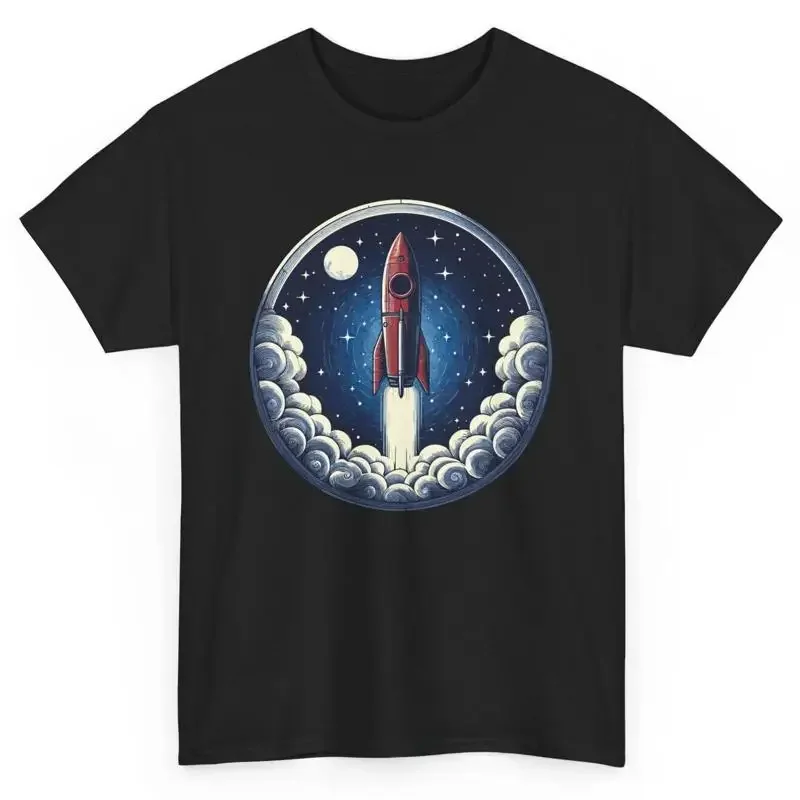 Astronaut Space T Shirt Novelty Spaceship Rocket